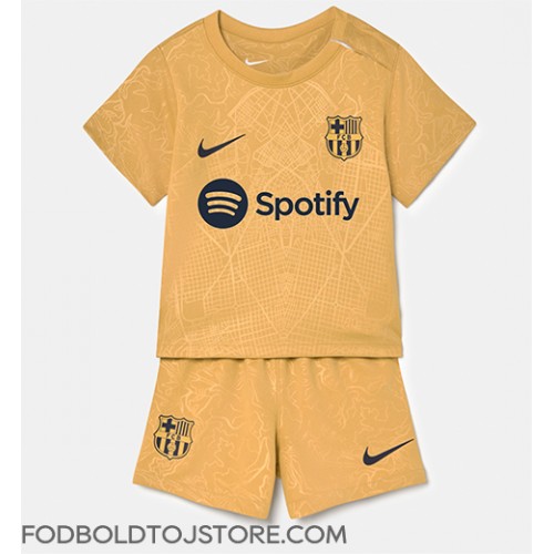 Barcelona Udebanesæt Børn 2022-23 Kortærmet (+ Korte bukser)
